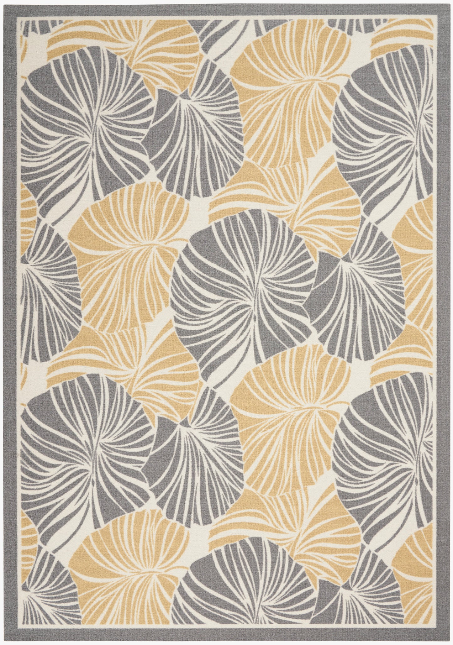 Waverly Sun N Shade SND87 Grey Contemporary Power-Loomed Rug