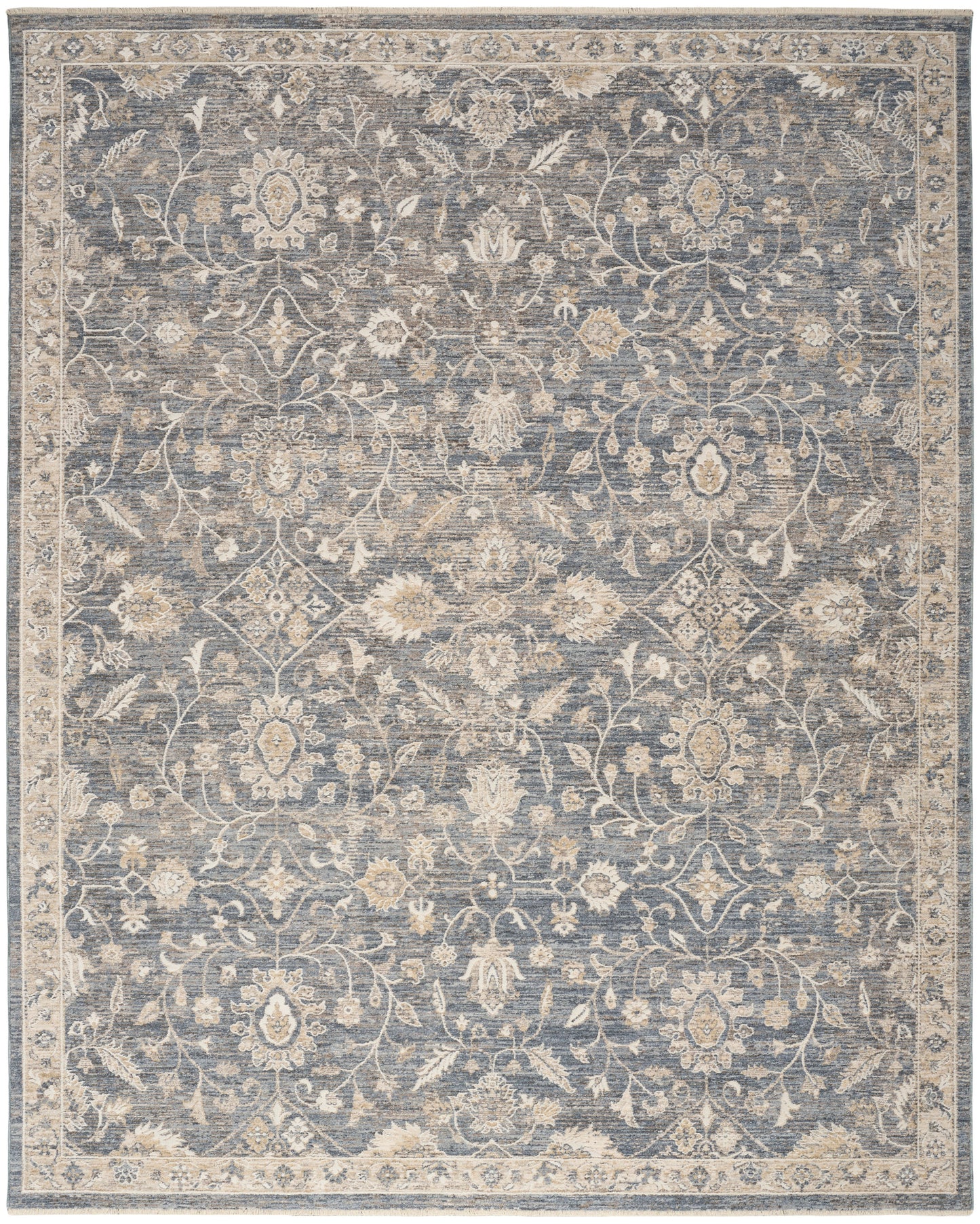 Nourison Home Retreat RET01 Blue Traditional Machine Woven Rug