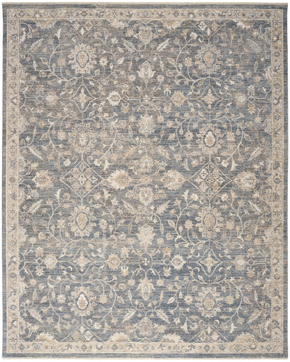 Nourison Home Retreat RET01 Blue Traditional Machine Woven Rug