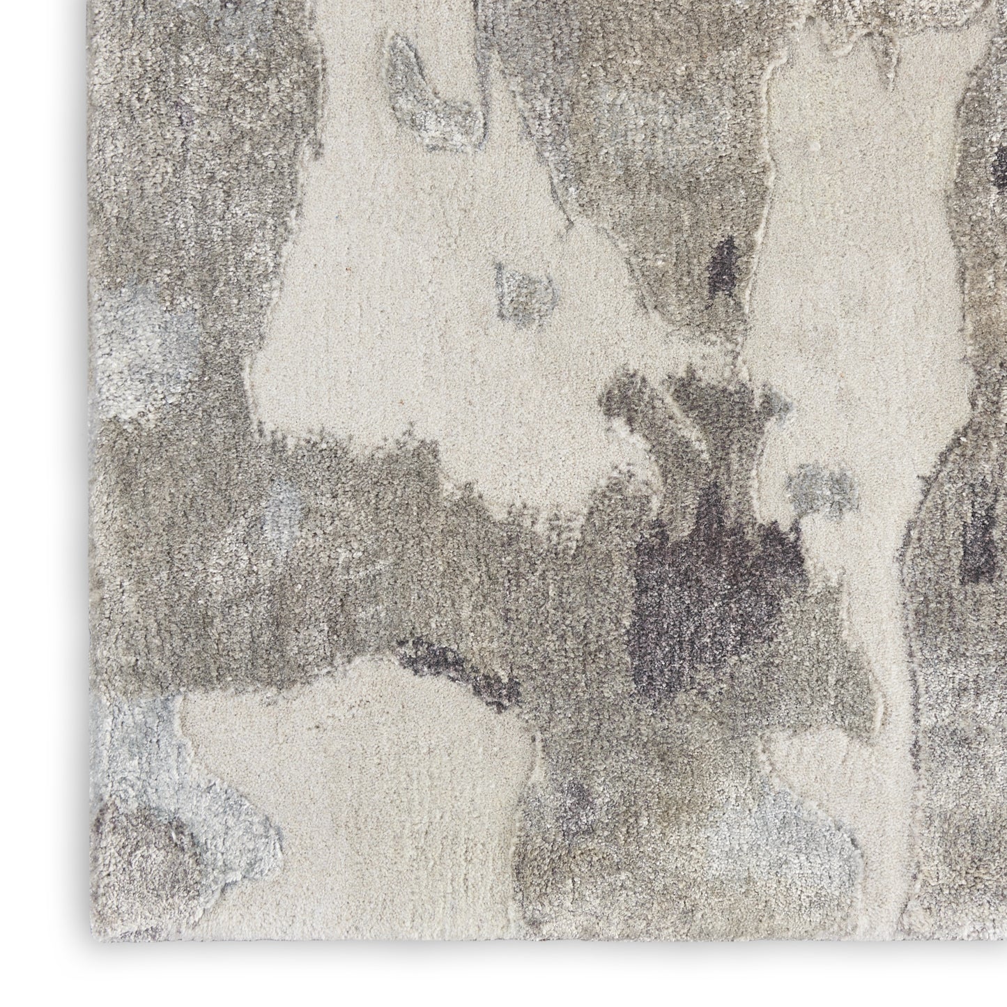 Nourison Home Prismatic  Silver Grey  Contemporary