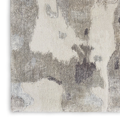 Nourison Home Prismatic  Silver Grey  Contemporary