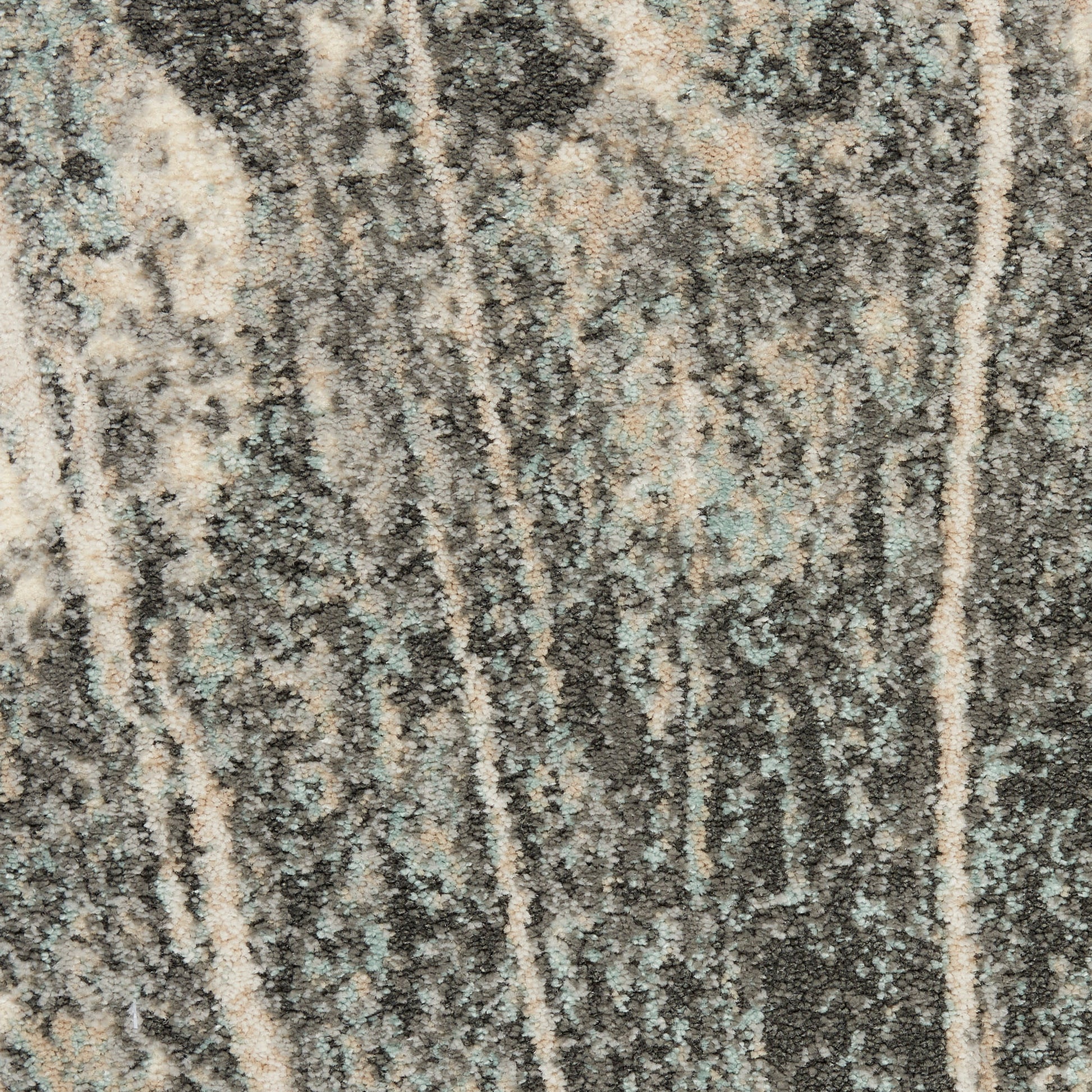 Nourison Home Marmara  Charcoal Ivory  Contemporary