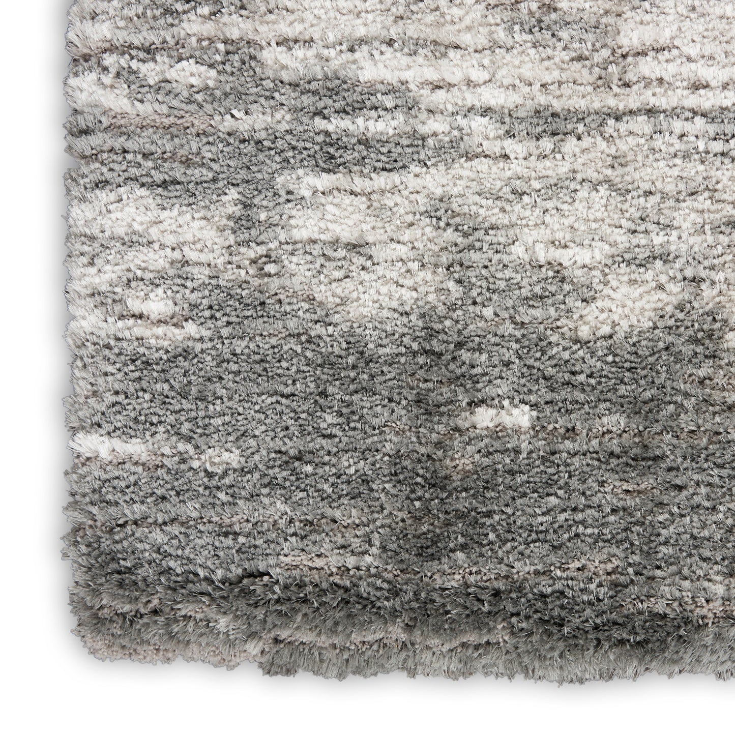 Nourison Home Dreamy Shag  Charcoal Ivory  Contemporary