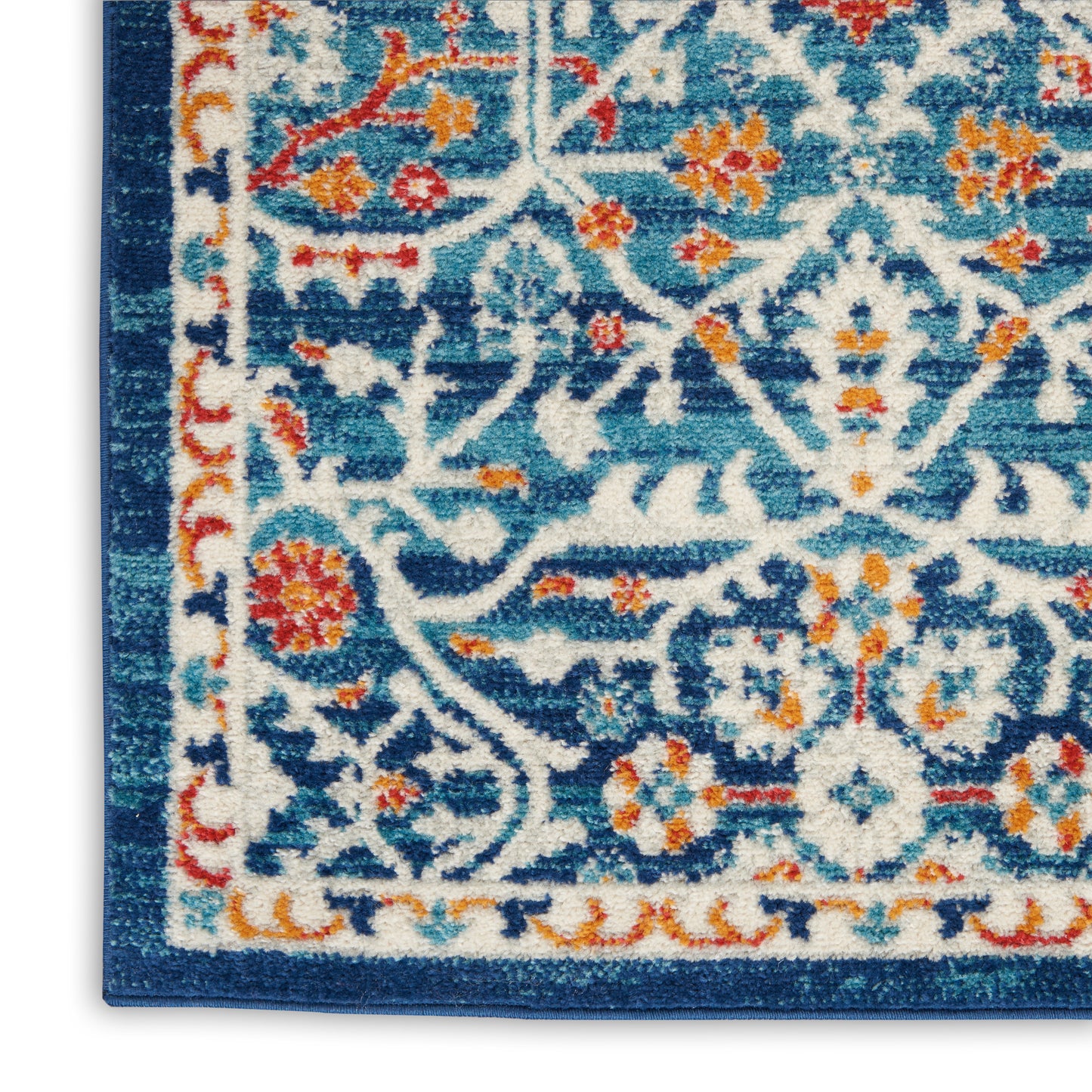 Nourison Home Passion  Blue Multicolor  Transitional