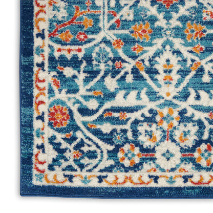 Nourison Home Passion  Blue Multicolor  Transitional