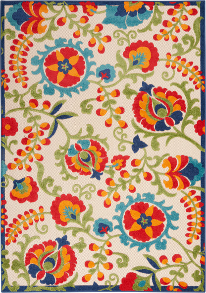 Nourison Home Aloha ALH17 Multicolor Contemporary Power-loomed Rugs