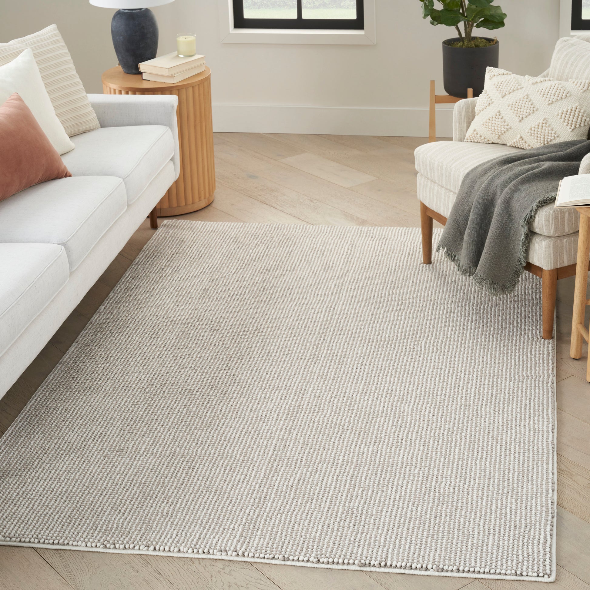Nourison Home Natural Texture  Ivory Mocha  Contemporary