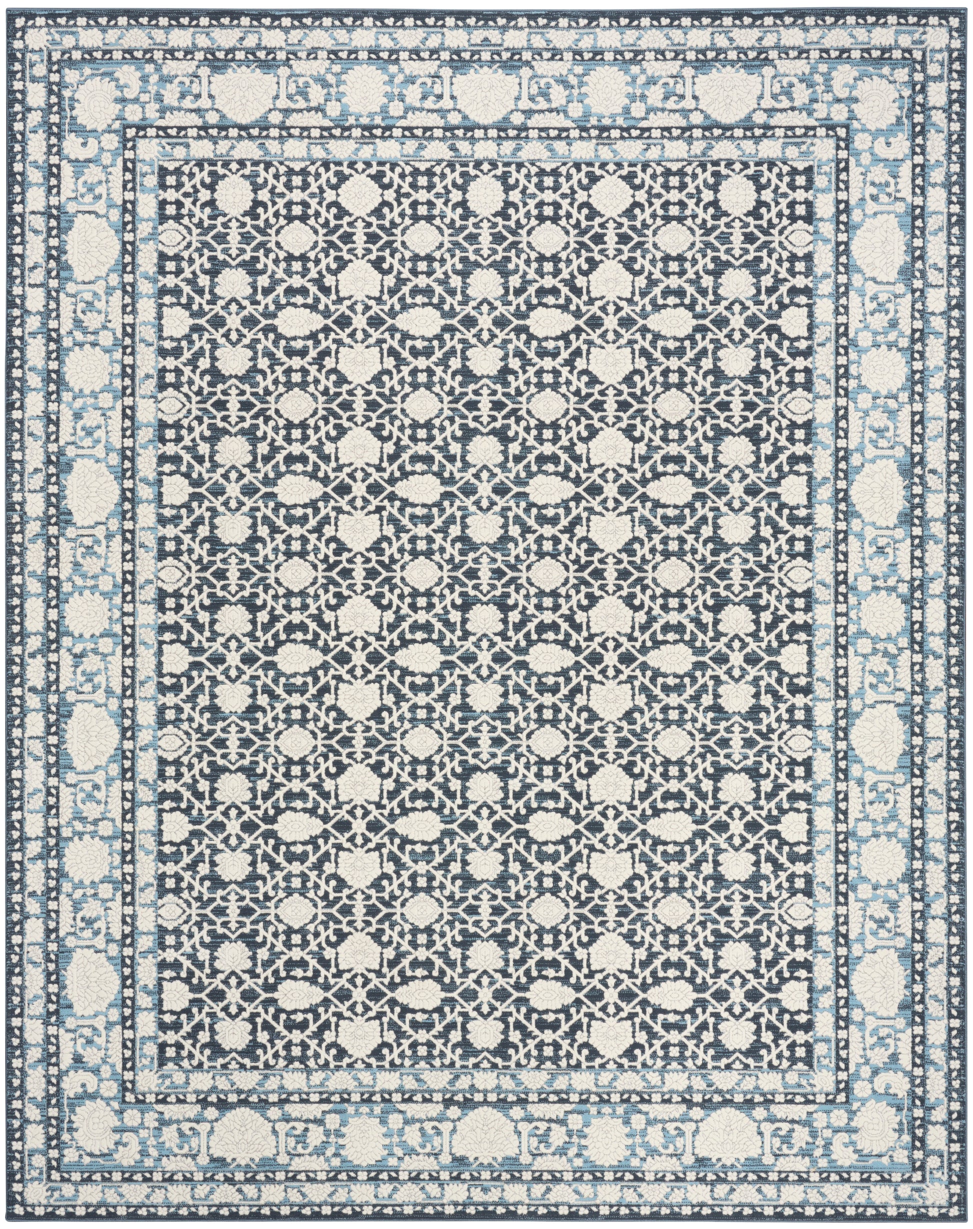 Nourison Home Grace  Blue  Traditional