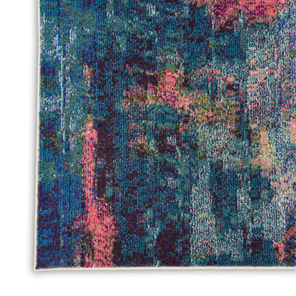 Nourison Home Celestial  Blue Yellow  Contemporary