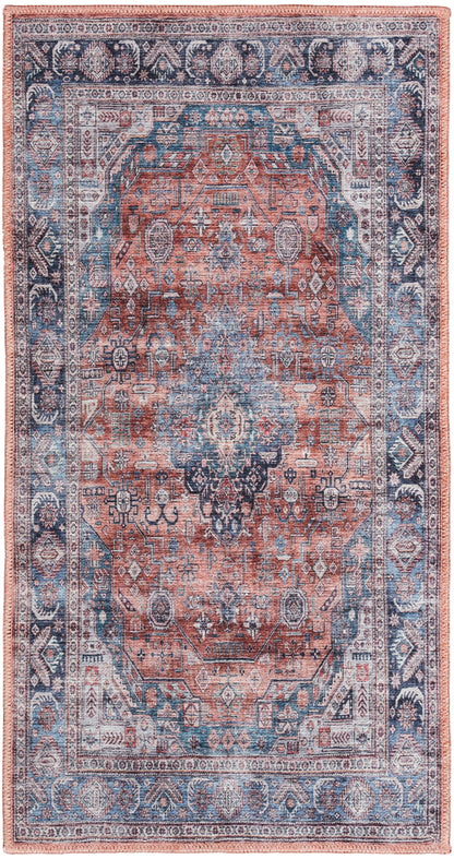 Nourison Home Grand Washables GRW01 Blue Multicolor Traditional Power-loomed Rug
