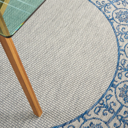 Nourison Home Country Side  Ivory Blue  Transitional