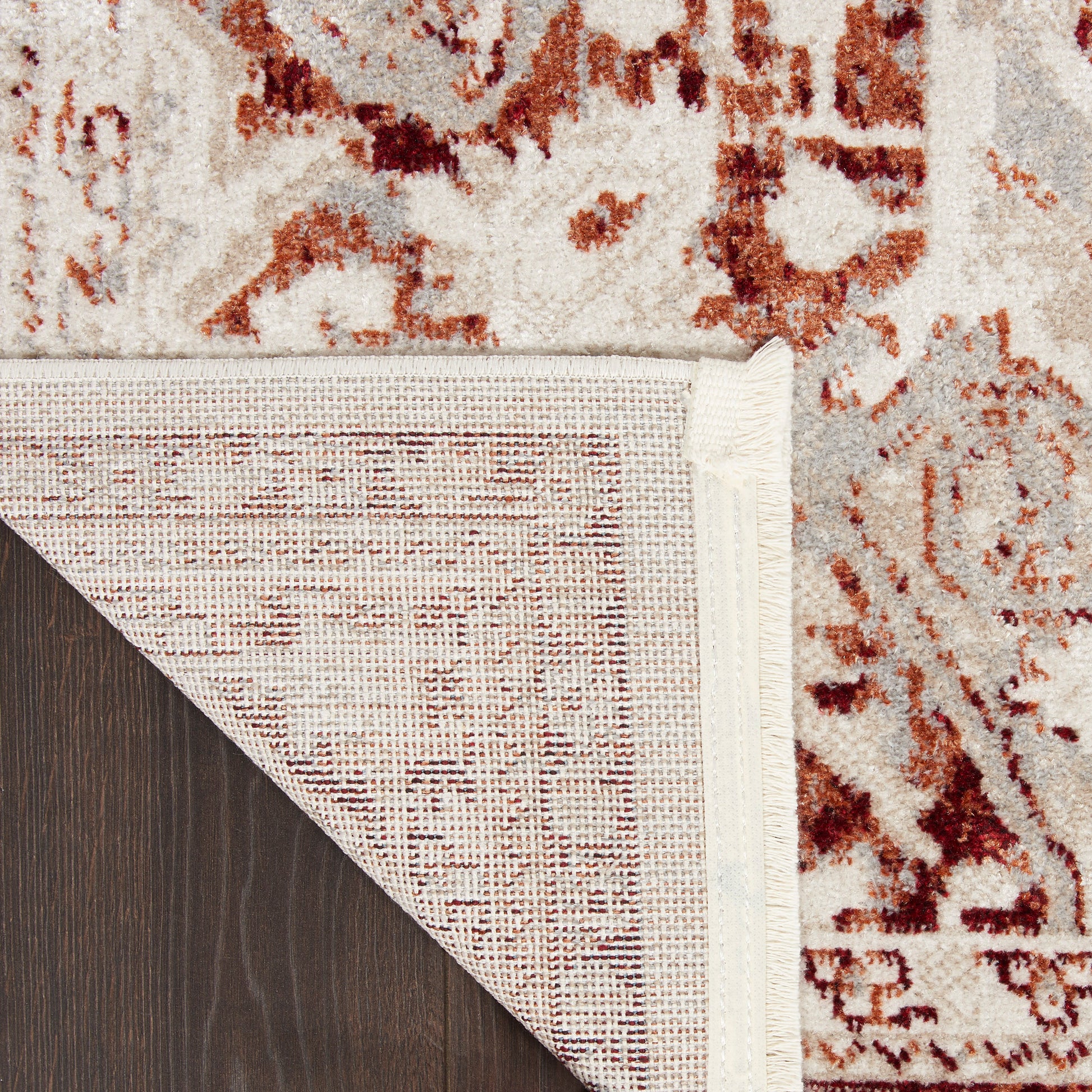 Nourison Home Carina  Brick Silver  Transitional