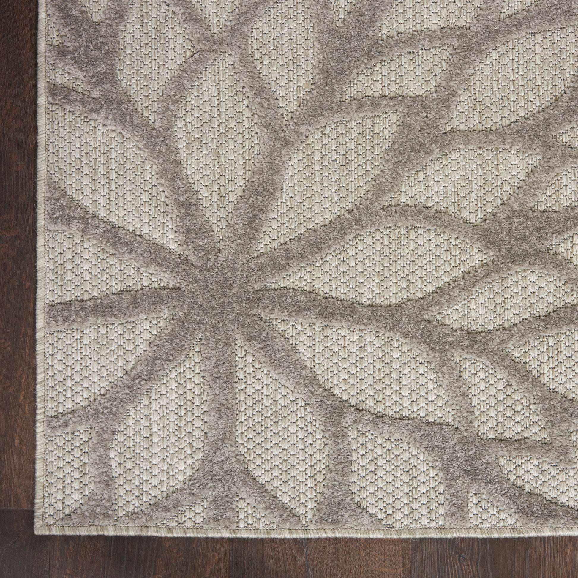 Nourison Home Aloha  Silver Grey  Contemporary