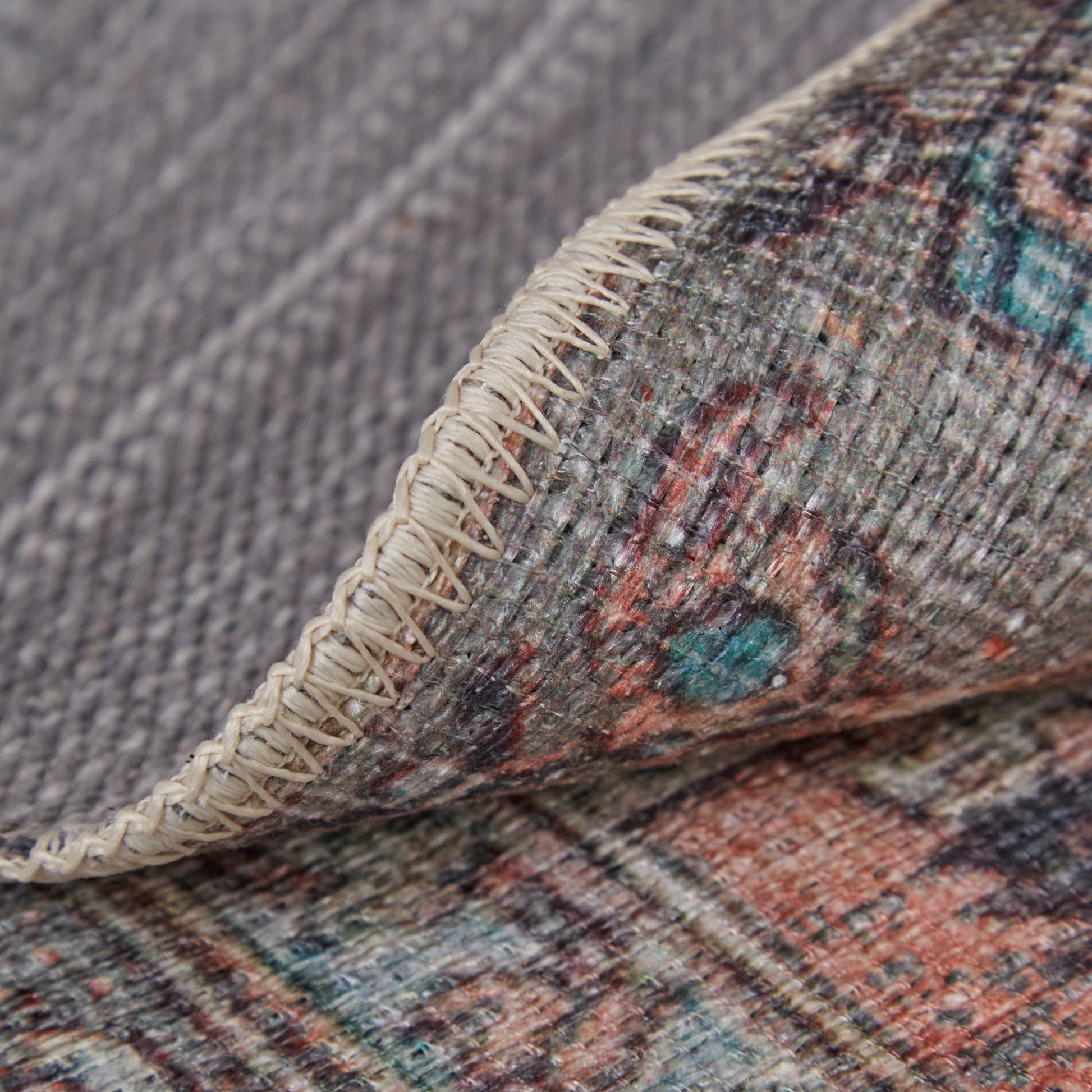 Feizy Percy  Gray Multi Transitional/Bohemian & Eclectic/Casual