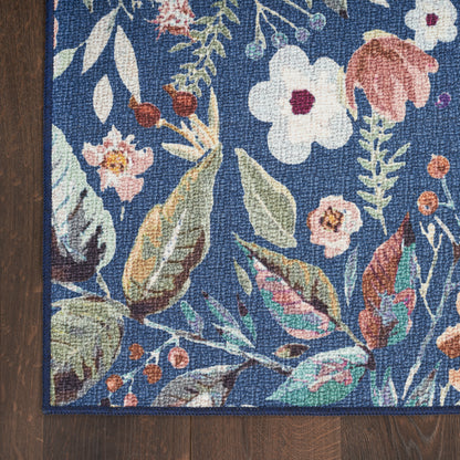 Nourison Home Nourison Washables  Navy Multicolor  Traditional