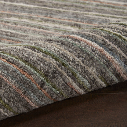 Nourison Home Plateau  Grey Green  Contemporary