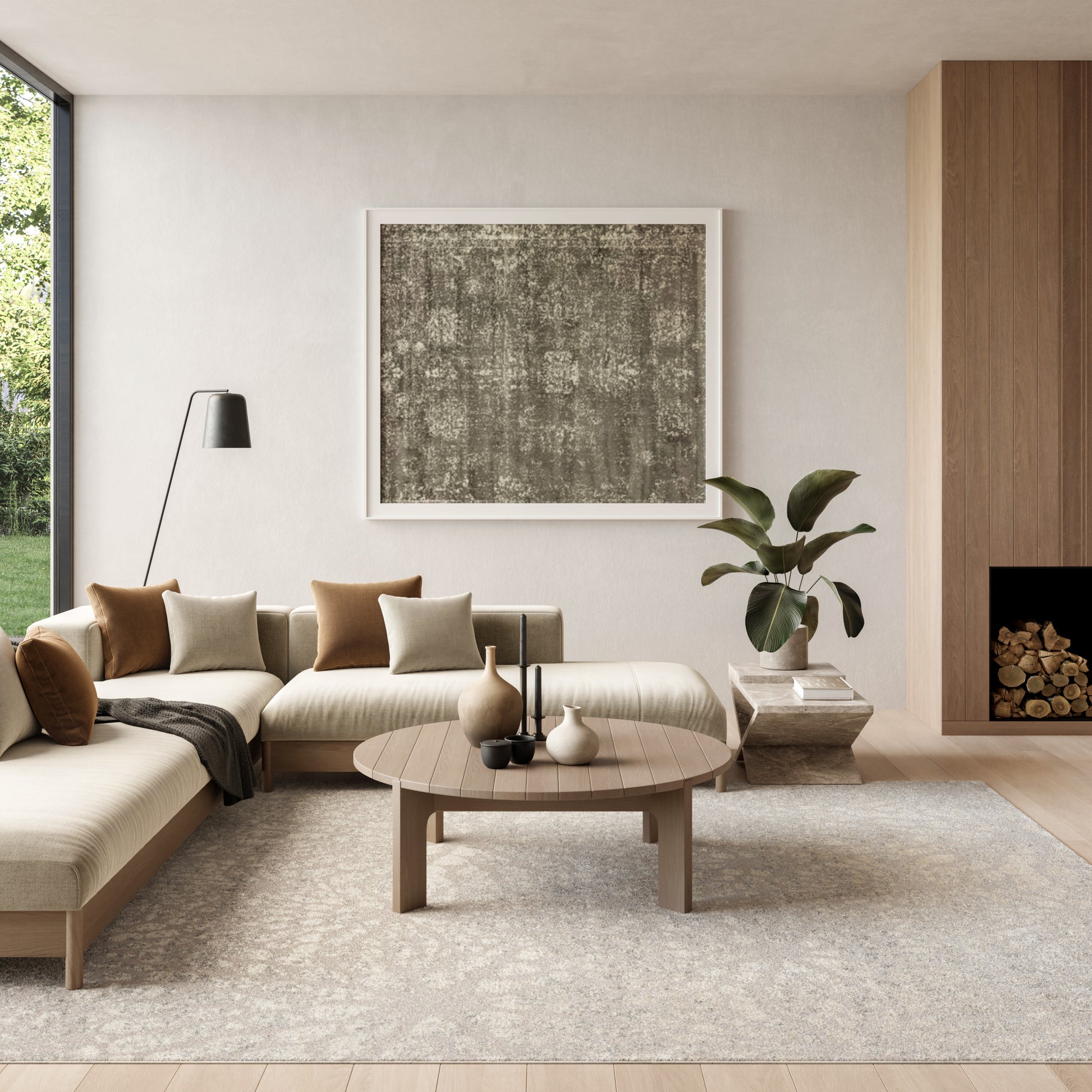 Nourison Home Ambiance  Grey Silver  Contemporary