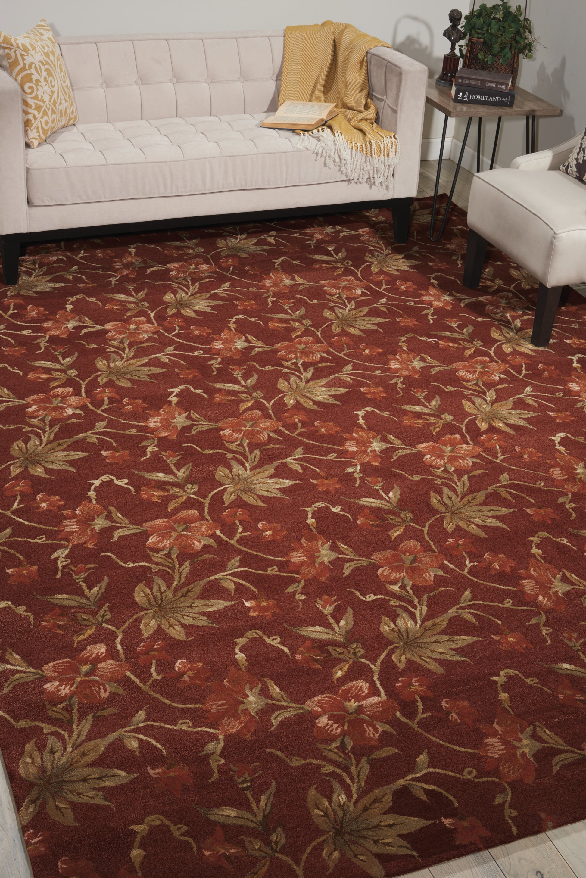 Nourison Home Modern Elegance  Brick  Transitional