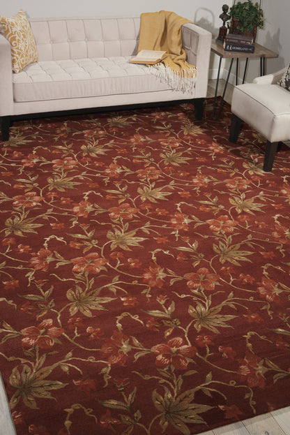 Nourison Home Modern Elegance  Brick  Transitional