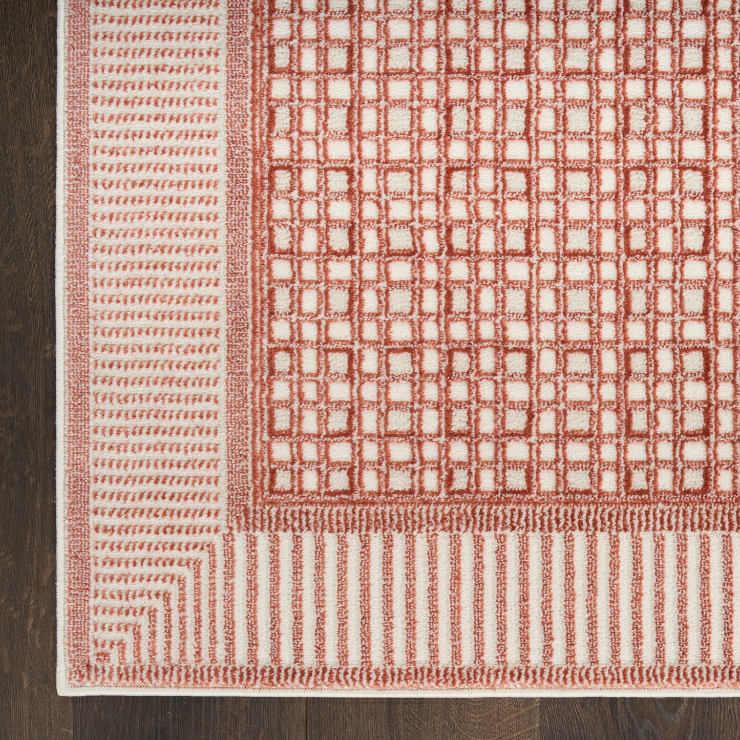 Nourison Home Nordic  Brick Ivory  Contemporary