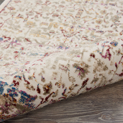 Nourison Home Melody  Ivory Multicolor  Traditional