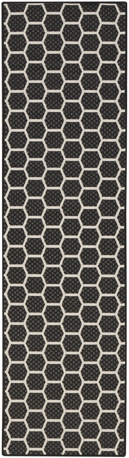 Nourison Home Twist Reversible TWS01 Black Contemporary Loom-woven Rug