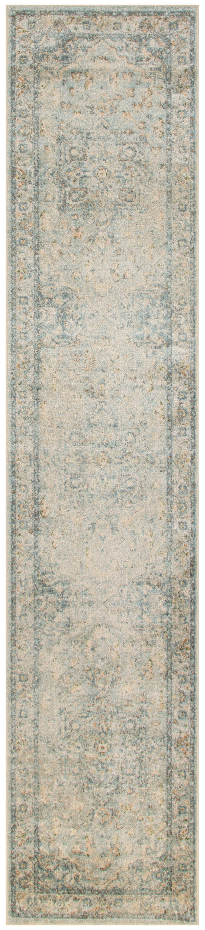 Nourison Home Astra Machine Washable ASW12 Light Blue Traditional Power-loomed Rug