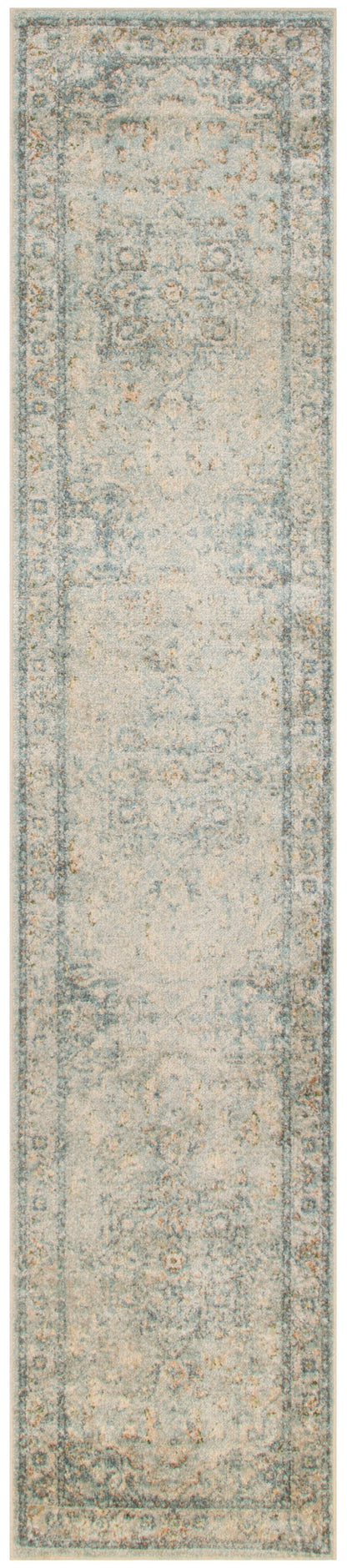 Nourison Home Astra Machine Washable ASW12 Light Blue Traditional Power-loomed Rug