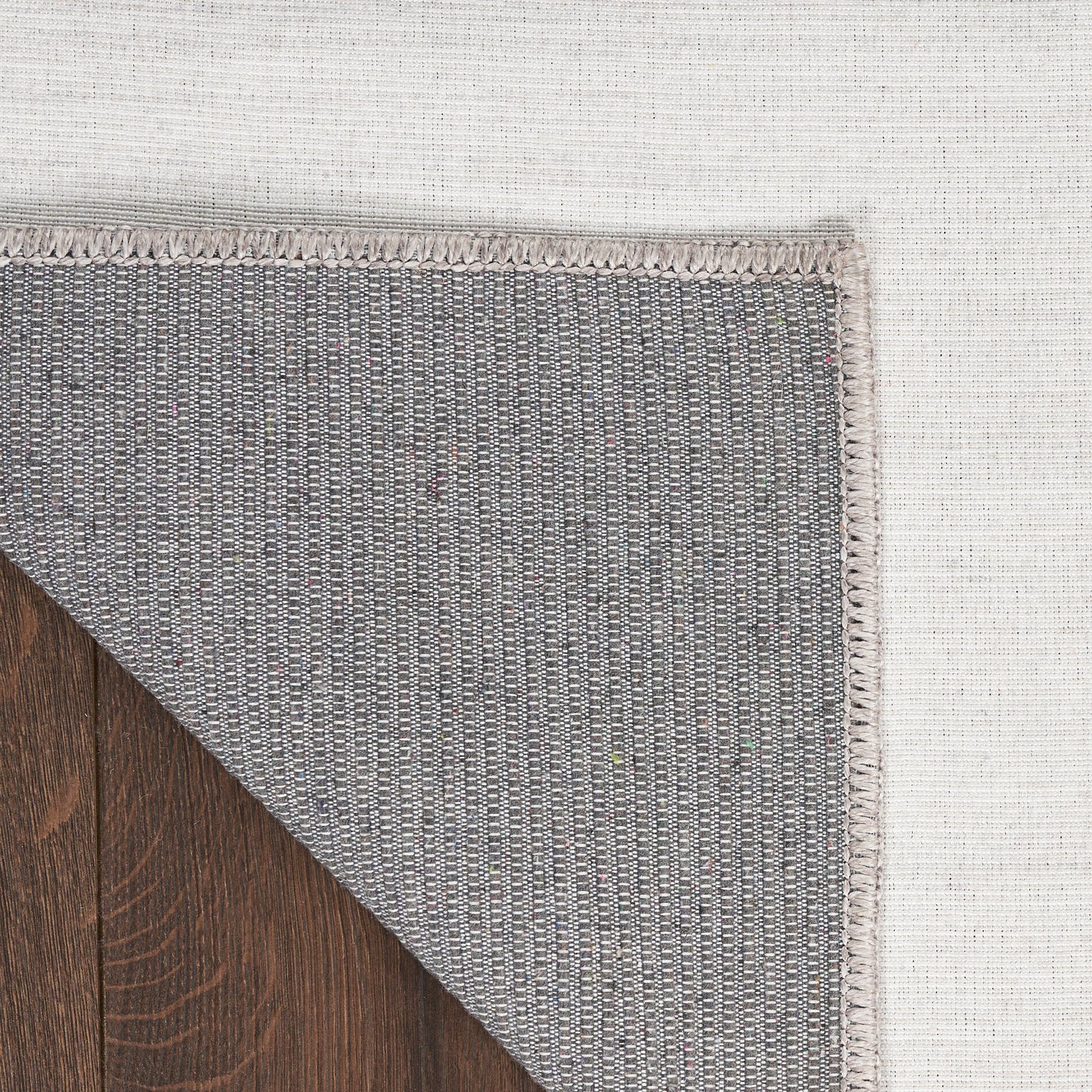 Nourison Home Washable Essentials  Ivory Grey  Contemporary