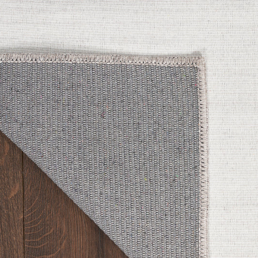 Nourison Home Washable Essentials  Ivory Grey  Contemporary