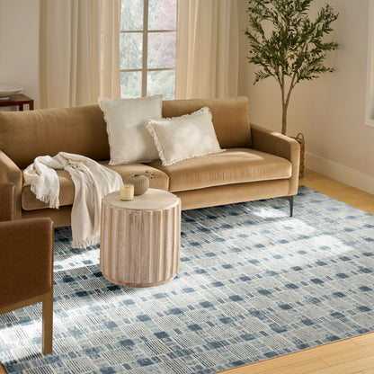 Nourison Home Nordic  Blue  Contemporary