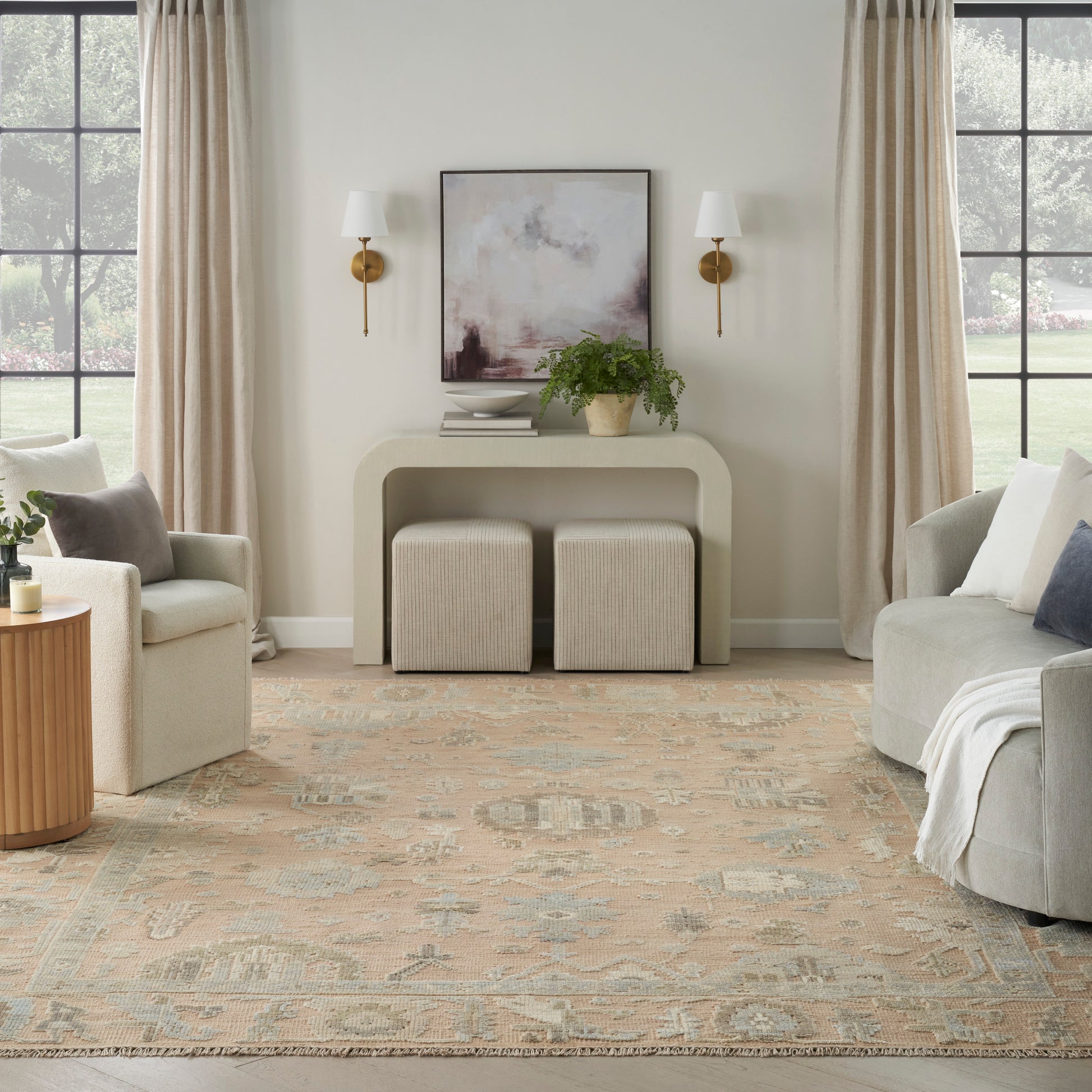 Nourison Home Whispers  Dusty Mauve  Traditional