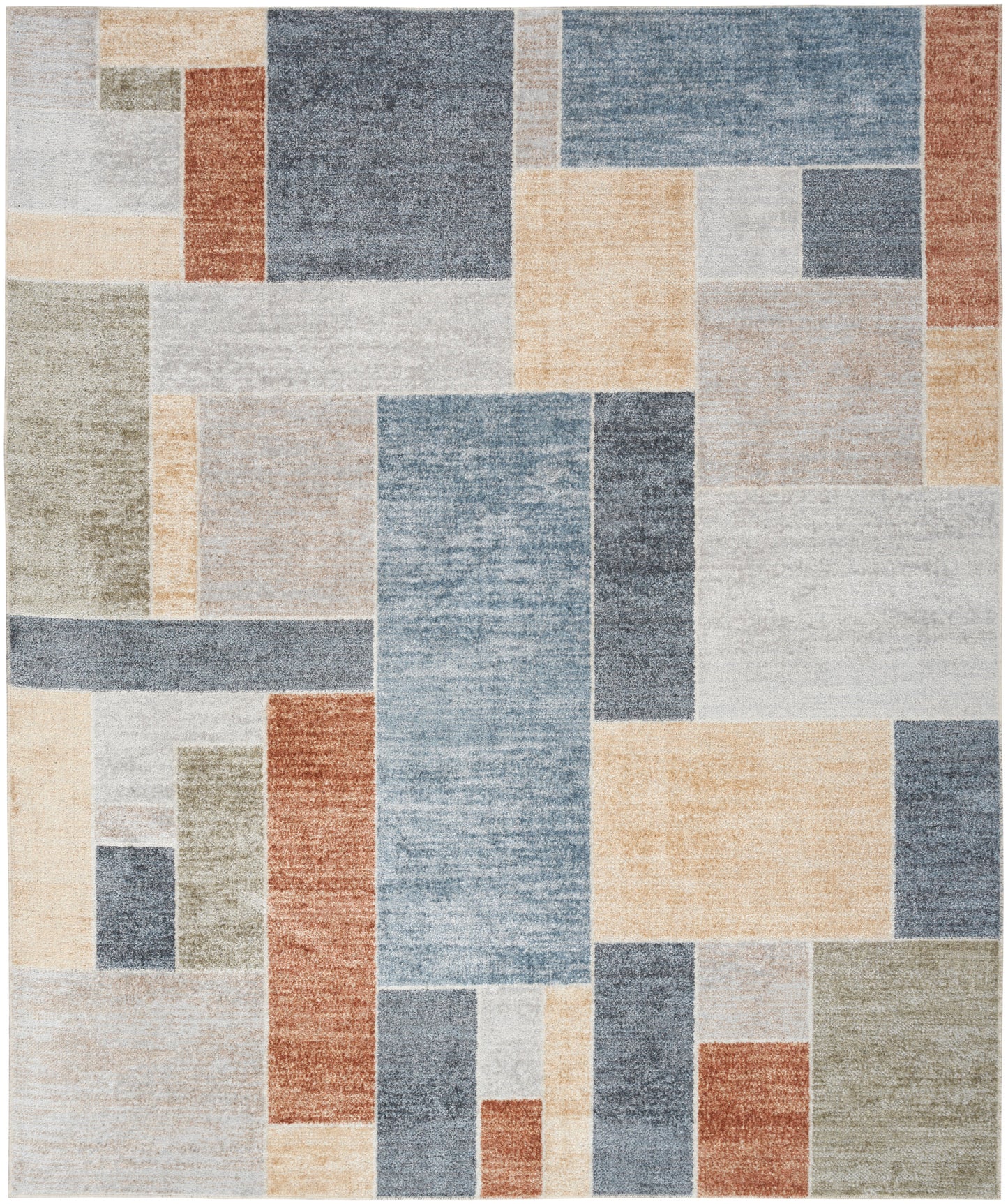 Nourison Home Astra Machine Washable ASW09 Multicolor Contemporary Power-loomed Rug