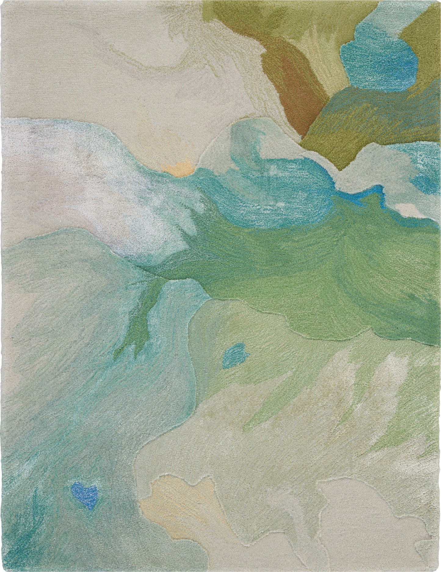 Nourison Home Prismatic PRS16 Seafoam Contemporary Hand Tufted Rug