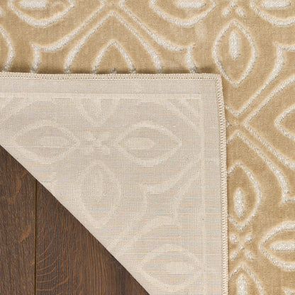 Nourison Home Washable Charm  Beige Ivory  Contemporary