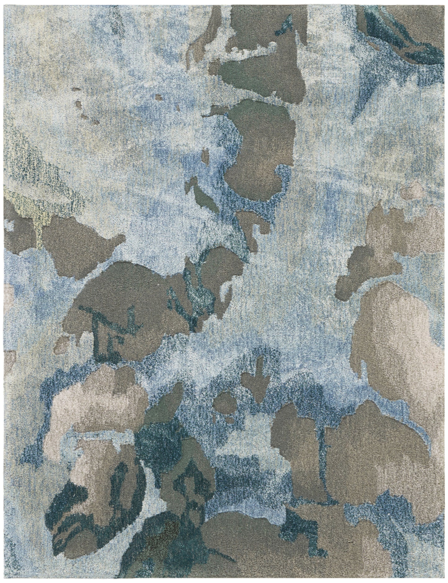 Nourison Home Prismatic PRS14 Grey Slate Contemporary Hand Tufted Rug