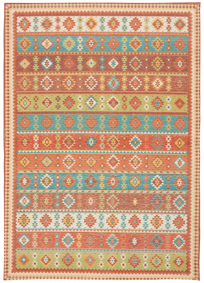 Nourison Home Madera MAD08 Light Blue Transitional Power-loomed Rug