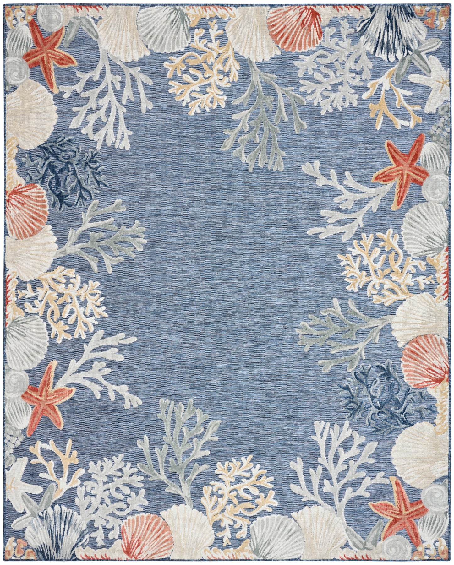 Nourison Home Suncoast SNC04 Denim Multicolor Contemporary Machine Woven Rug