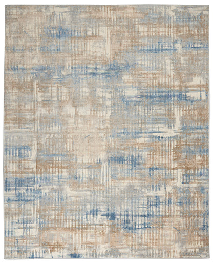 Calvin Klein CK950 Rush CK951 Blue Beige Contemporary Power-loomed Rug