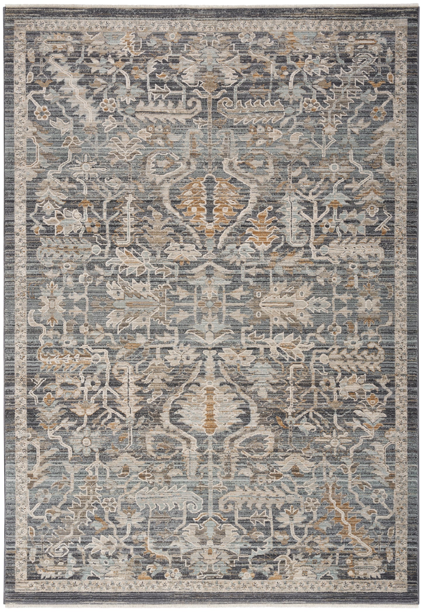 Nourison Home Lynx LNX02 Navy Multicolor Transitional Power-loomed Rug