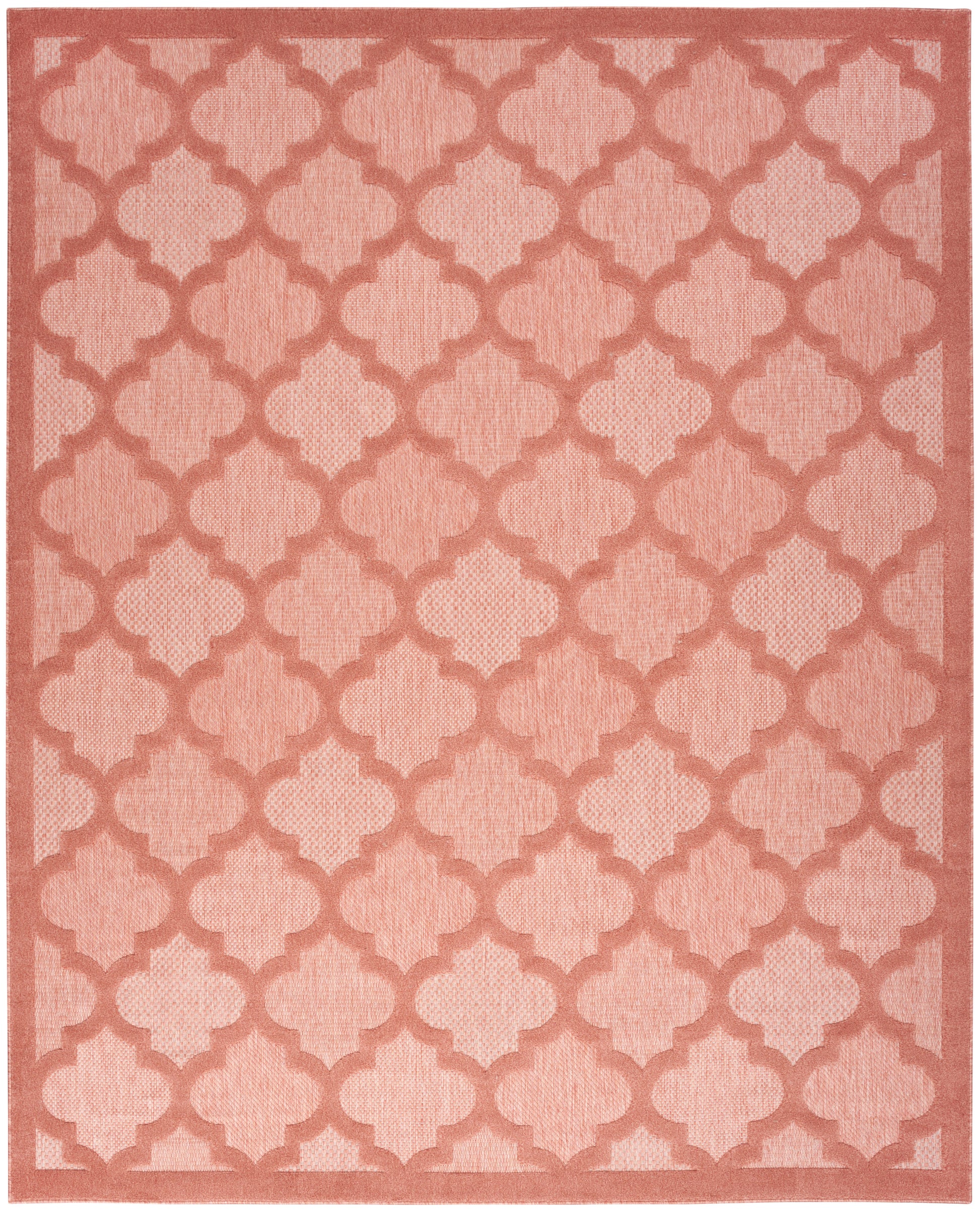 Nourison Home Easy Care  Coral Orange  Contemporary