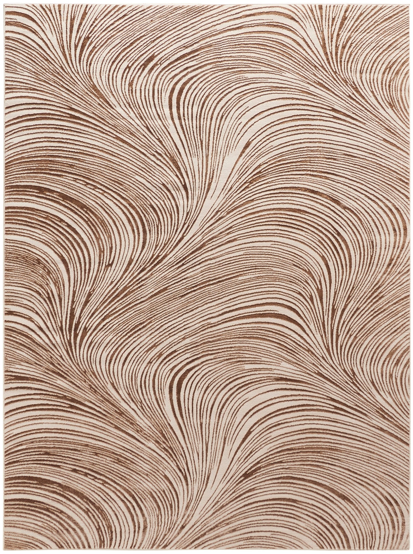 DKNY Central Park West CEP02 Beige Brown Contemporary Power-loomed Rug