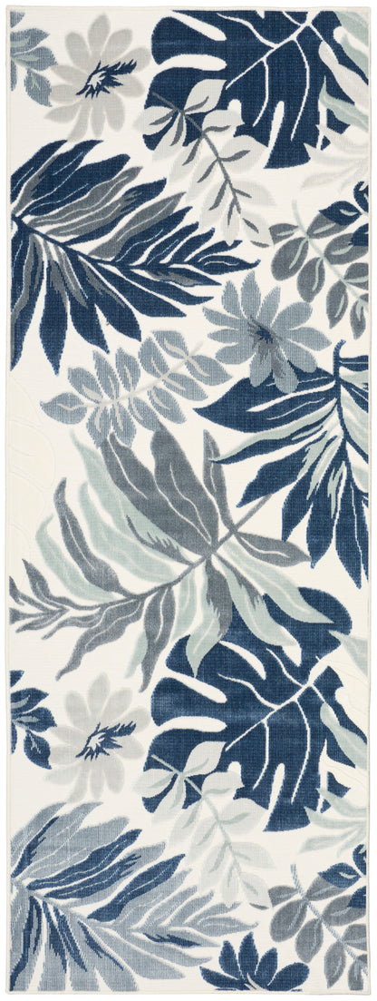 Nourison Home Suncoast SNC02 Blue Contemporary Machine Woven Rug