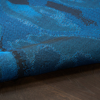 Nourison Home Color Splash  Blue Ivory  Contemporary