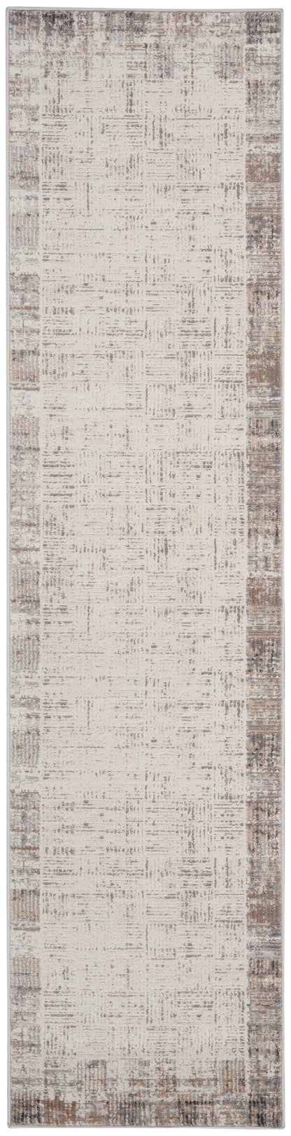 Nourison Home Elation ETN05 Ivory Grey Contemporary Power-loomed Rug