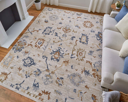 Feizy Pasha 39M8F Ivory Multi Transitional/Bohemian & Eclect Machinemade Rug - Rugs - Feizy - Atlanta Designer Rugs
