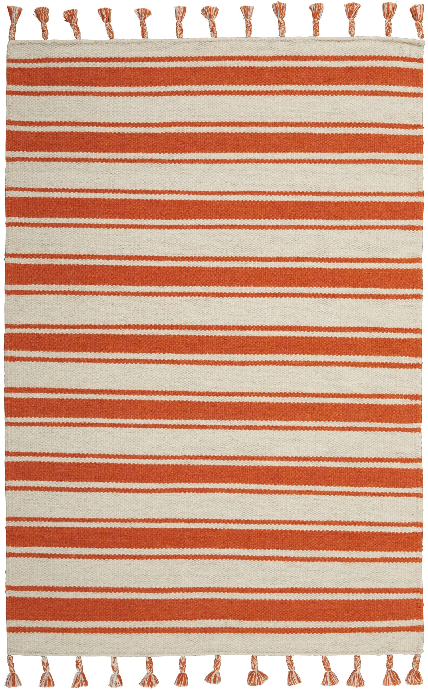 Nourison Home Rio Vista DST01 Ivory Orange Contemporary Woven Rug