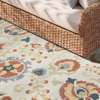 Nourison Home Aloha  Grey Multicolor  Contemporary