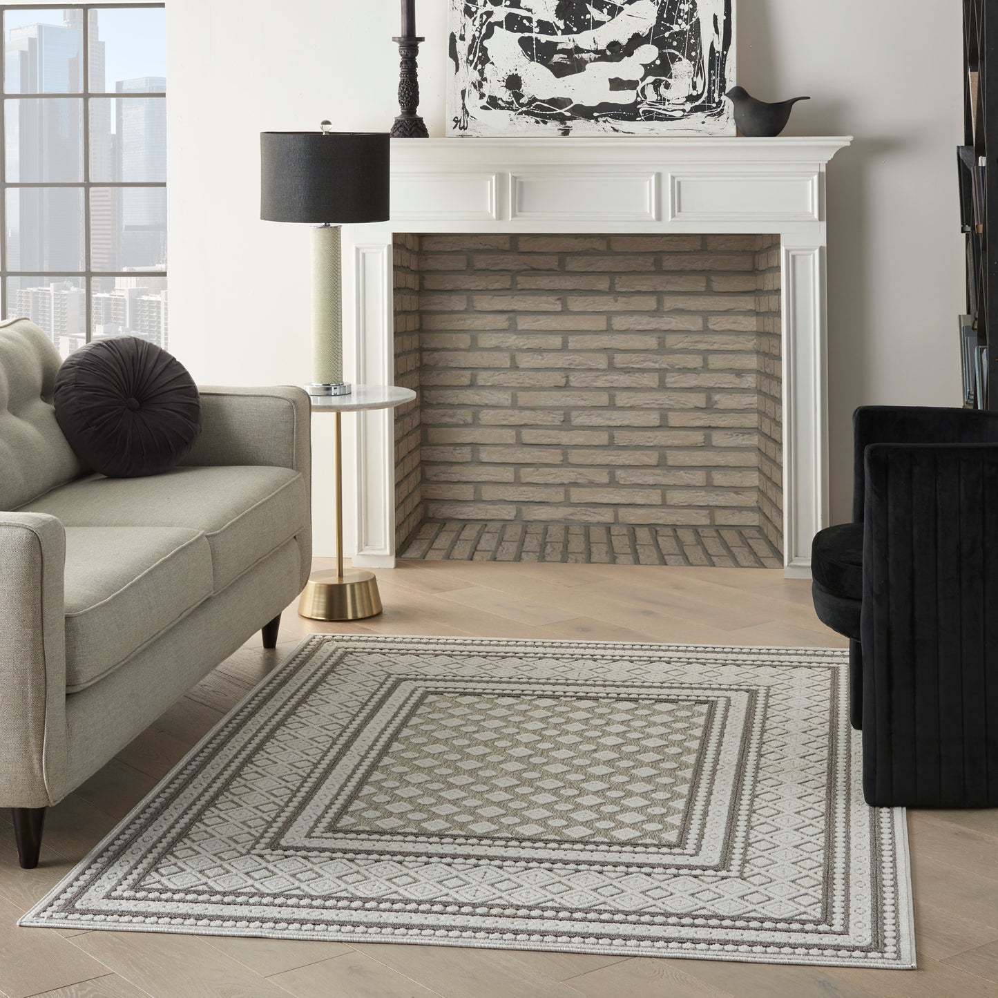 Nourison Home Key Largo  Light Grey  Transitional