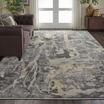 Nourison Home Fusion  Grey  Contemporary